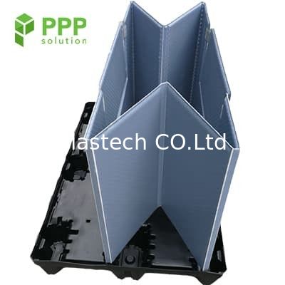 Otomotiv Kol Konteyneri için 1200x1000x1000 Katlanabilir Plastik Gaylord Kutuları