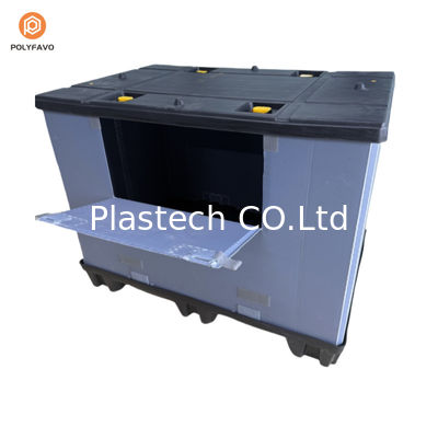 Otomobil parçaları için geri dönüştürülebilir katlanabilir plastik palet kutusu