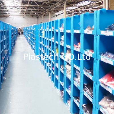 Özelleştirilmiş Boyutlu Devir Kutusu İstiflenebilir Toplama Kutuları Plastik Depo Parça Kutusu Kolay Tanımlama İçin İşaret Panosu