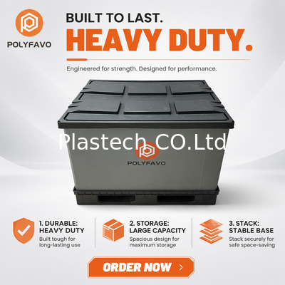 PP Bal çekirdeği Katlanabilir Palet Kutusu 1200x800mm Katlanabilir Özel Logo OEM Geri Alınabilir Konteyner