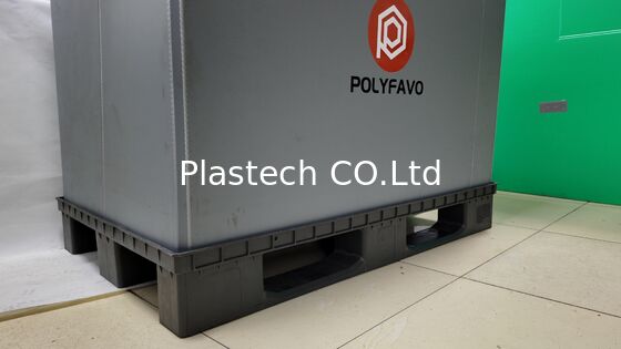 1200x800mm PP bal çekirdeği katlanabilir konteyner katlanabilir geri dönüşlü palet kutusu