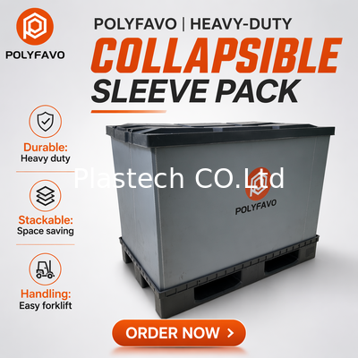 1200x800mm Yumruk Kutusu Plastik Palet Kutusu Paketleme Küpleri Katlanabilir Dönüşüm Kutusu