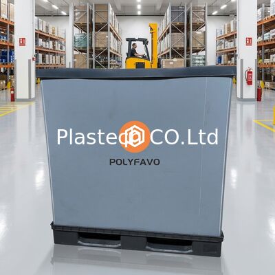 1200x800mm Lojistik Paketleme Nakliye Kutuları Depolama Konteyneri PP Petek Panel Kılıf Kutu