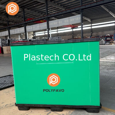 1470*1140*1200mm Paketleme Küpleri Kollu Kutu Plastik Palet Kutusu Panel Kollu Kutu