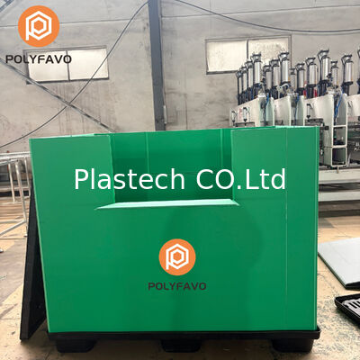 1470*1140*1200mm Paketleme Küpleri Kollu Kutu Plastik Palet Kutusu Panel Kollu Kutu