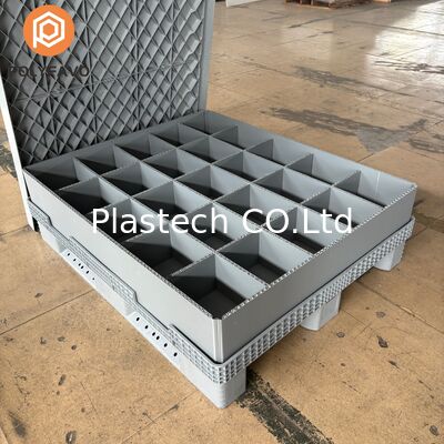 Ağır Hizmet Tipi Plastik Palet Kılıfı Paket Kutusu Kapaklı Palet Kılıfı Paket Kutusu