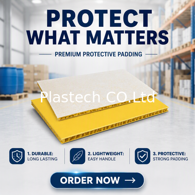 Custom Color Floor Protection Board, Honeycomb Panel 3mm 5mm V2 Flame Retardant, Waterproof Panel with Logo Printing